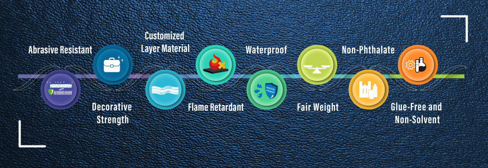  Features of PE laminated artificial leather